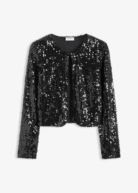 Gebreide jurk met glittereffect, bonprix