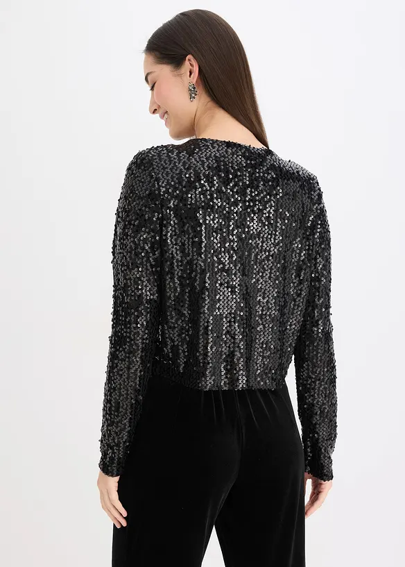 Gebreide jurk met glittereffect, bonprix