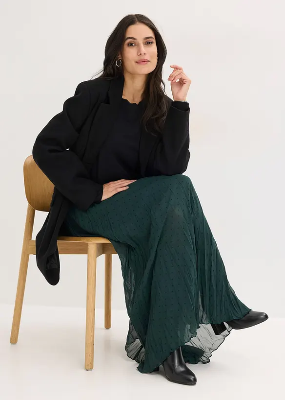 Chiffon rok in crashed look, bonprix