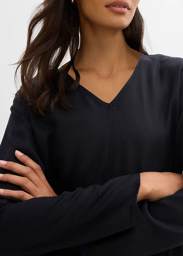 Twill jurk van soepelvallend lyocell, bonprix