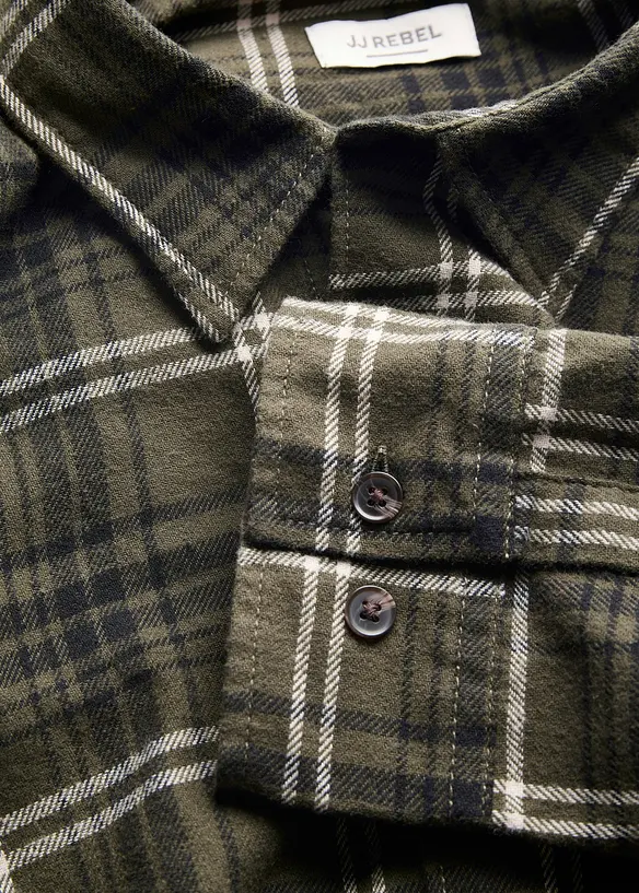 JJ REBEL Flanellen overhemd van puur katoen, J&J Rebel
