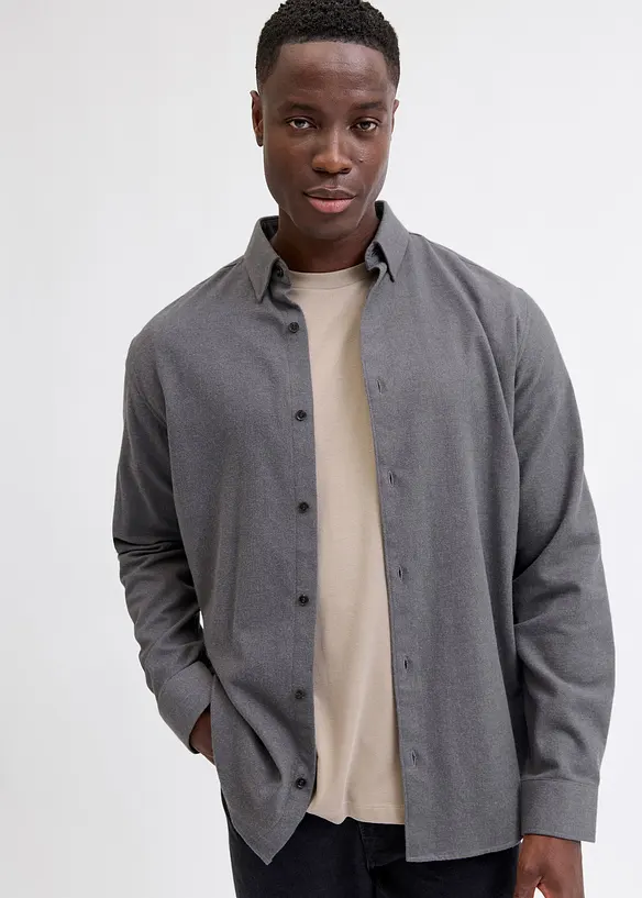 JJ REBEL Flanellen overhemd van puur katoen, J&J Rebel