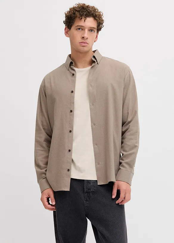 JJ REBEL Flanellen overhemd van puur katoen, J&J Rebel