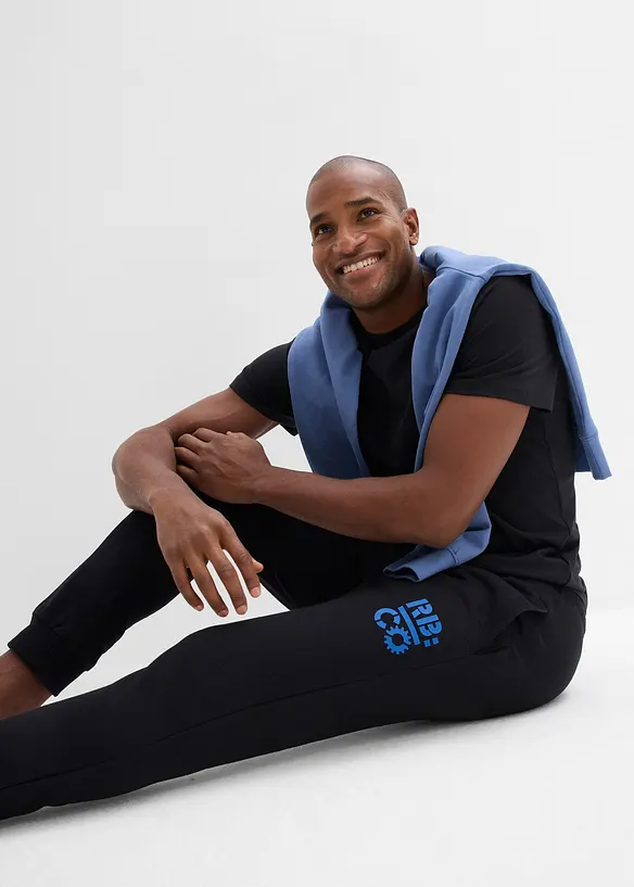 Joggingbroek met contrasterende details, bonprix