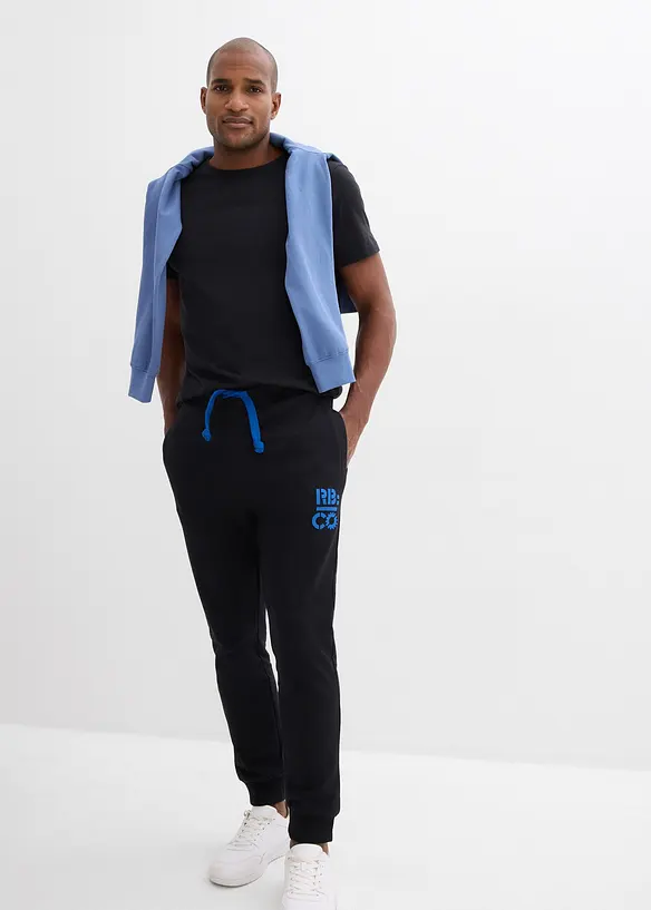 Joggingbroek met contrasterende details, bonprix