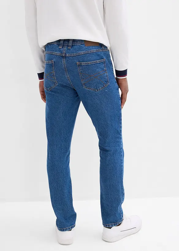 Classic fit jeans met deels elastische tailleband, straight, bonprix