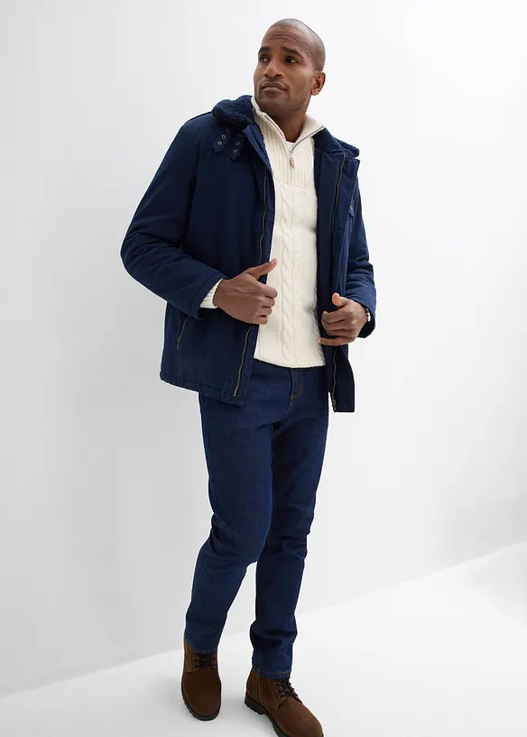 Classic fit jeans met deels elastische tailleband, straight, bonprix