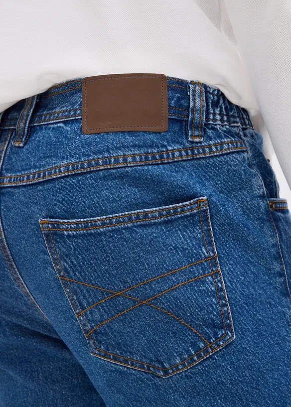 Classic fit jeans met deels elastische tailleband, straight, bonprix