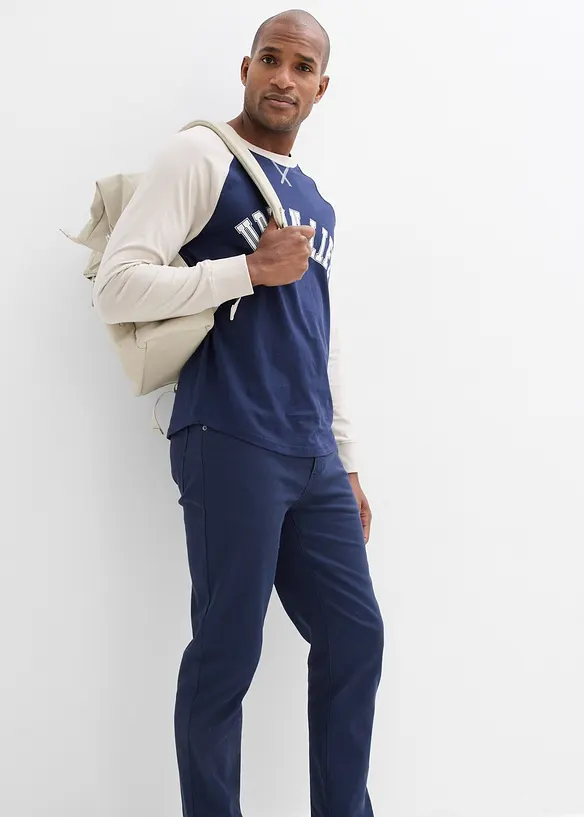 Classic fit stretch broek, straight, bonprix