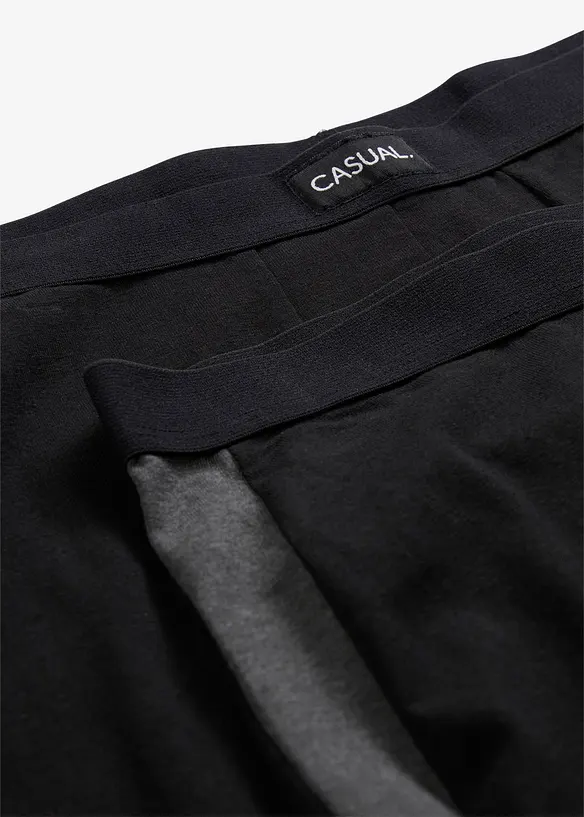 Strakke lange boxer met katoen (set van 2), bonprix