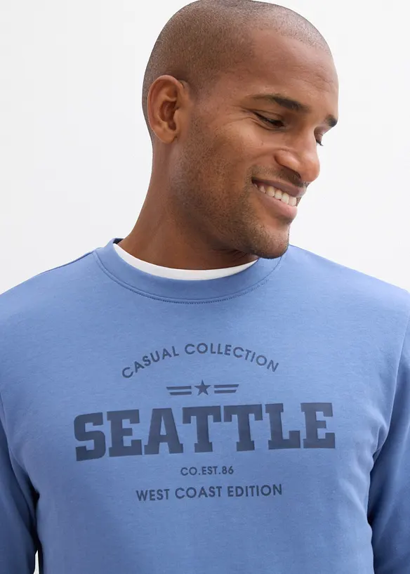 Sweater van biologisch katoen (set van 2), bonprix