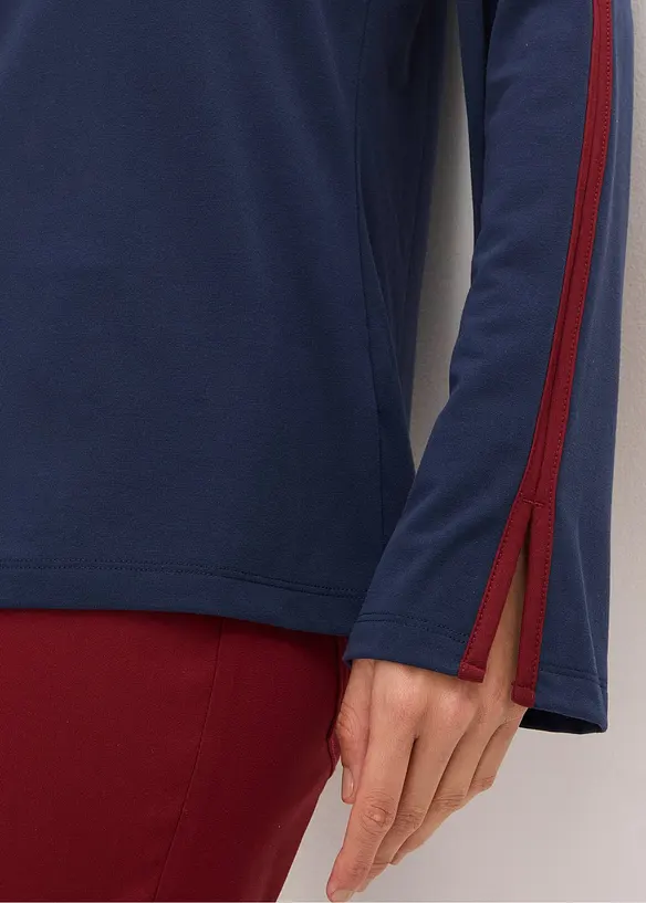 Longsleeve met splitten, bonprix