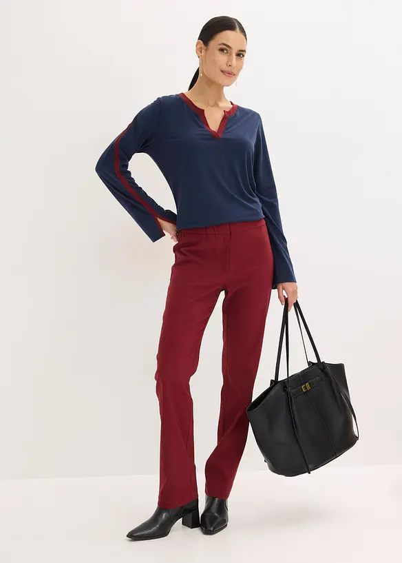 Longsleeve met splitten, bonprix