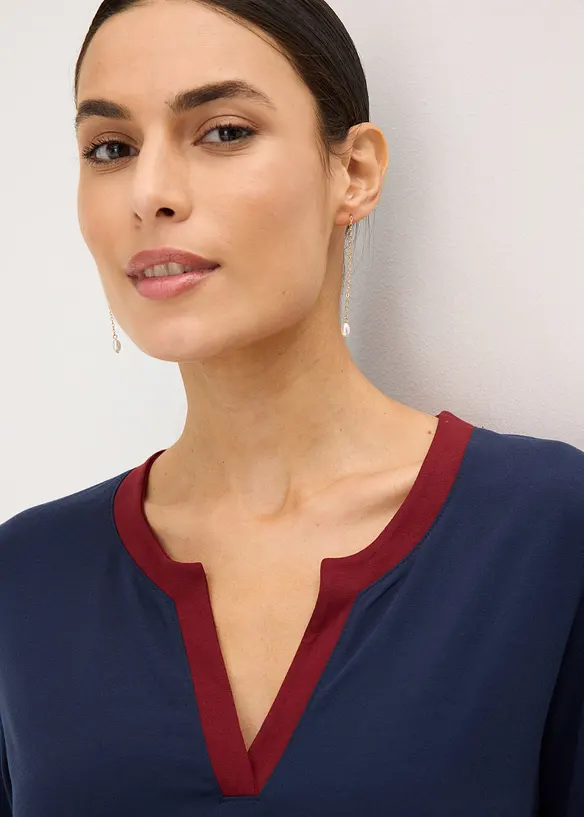 Longsleeve met splitten, bonprix