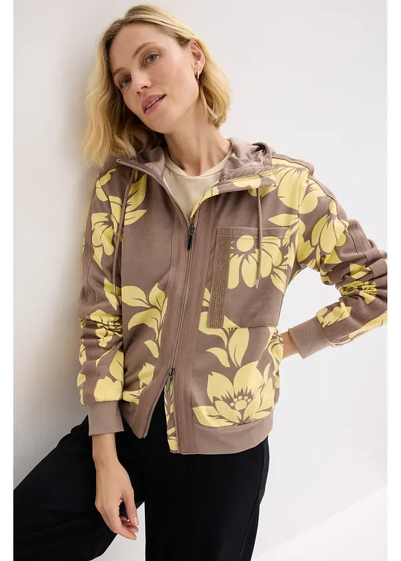 Sweatvest met katoen, bonprix