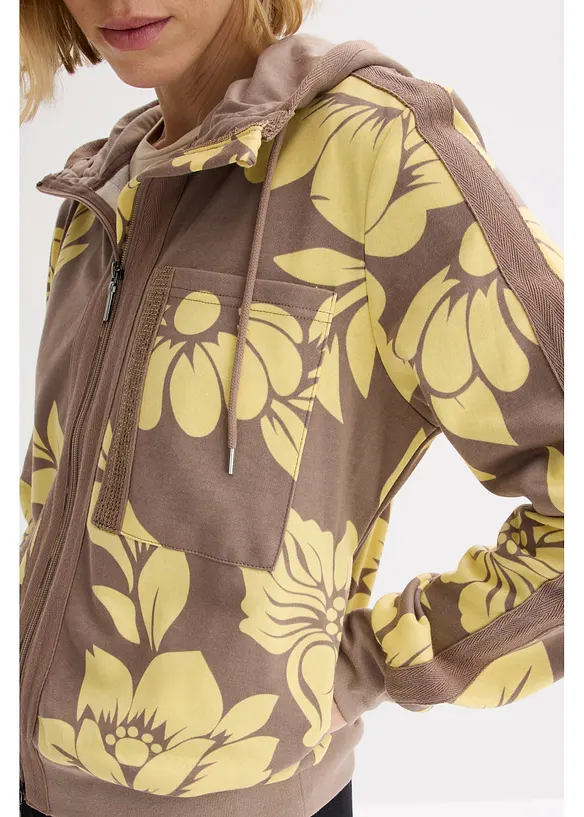 Sweatvest met katoen, bonprix