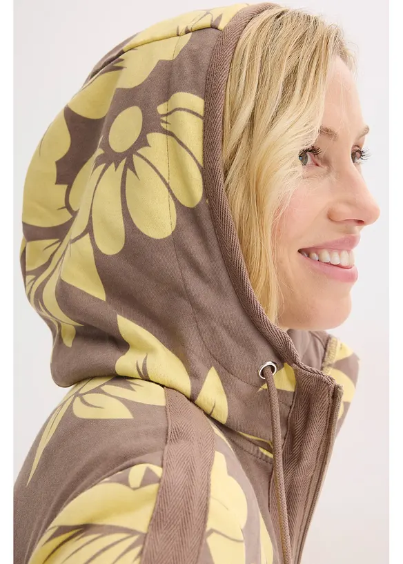 Sweatvest met katoen, bonprix