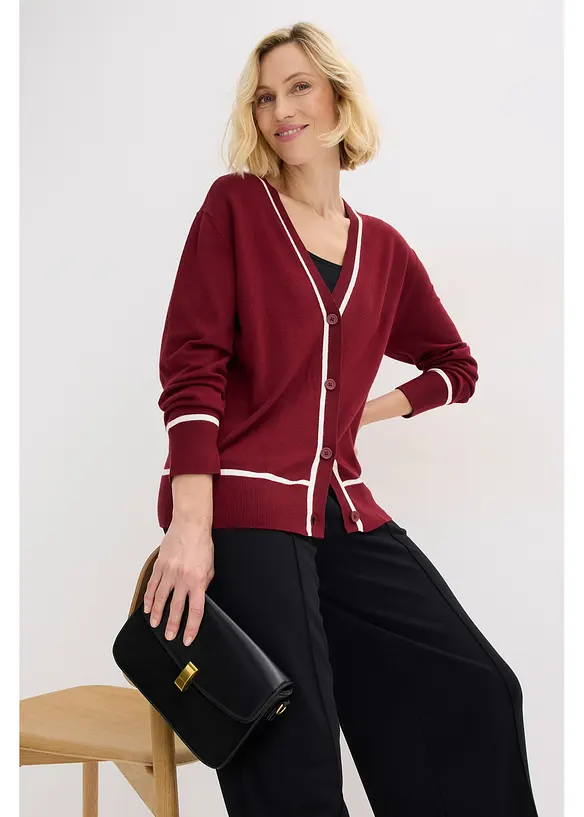 Cardigan met V-hals, bonprix