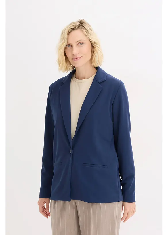 Blazer van jersey-cr&ecirc;pe, bonprix