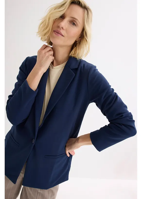 Blazer van jersey-cr&ecirc;pe, bonprix
