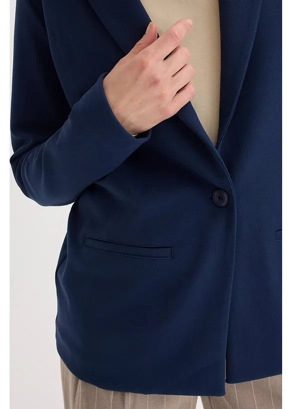 Blazer van jersey-cr&ecirc;pe, bonprix