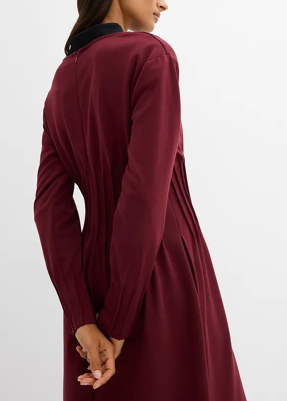 Comfortabele jurk met sierplooien in een viscosemix, bonprix