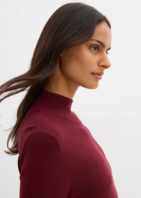 Gebreide jurk in A-lijn van een viscosemix, bonprix