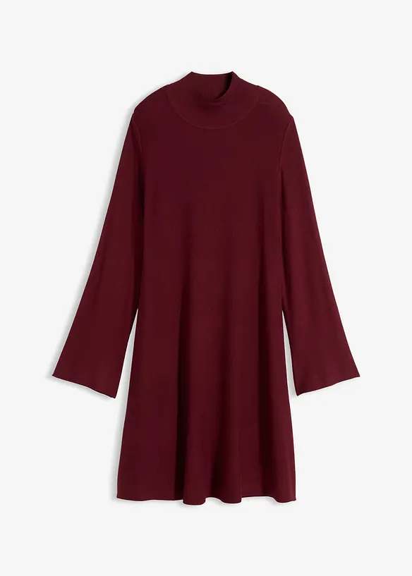 Gebreide jurk in A-lijn van een viscosemix, bonprix