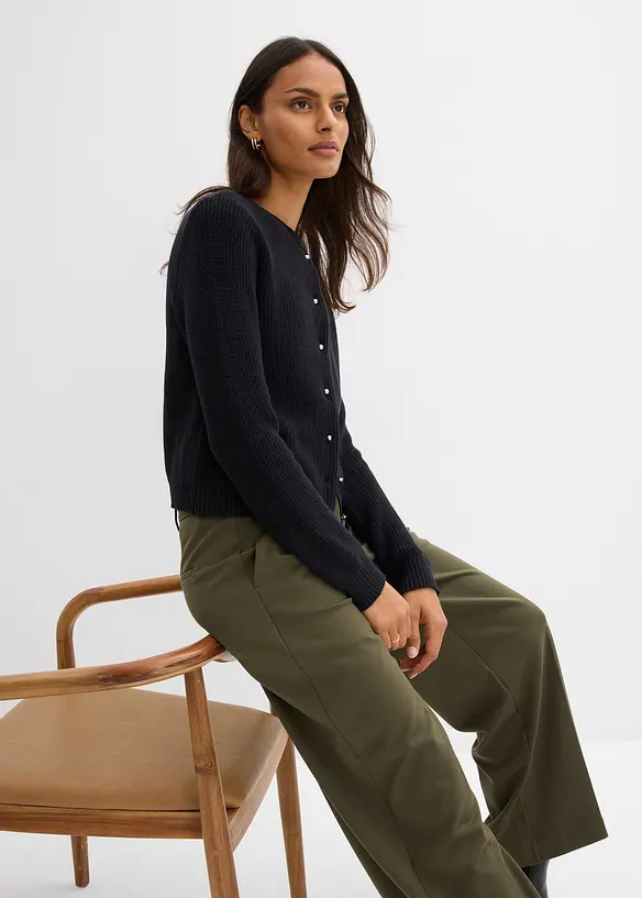 Vest van wolmix met decoratieve knopen, bonprix