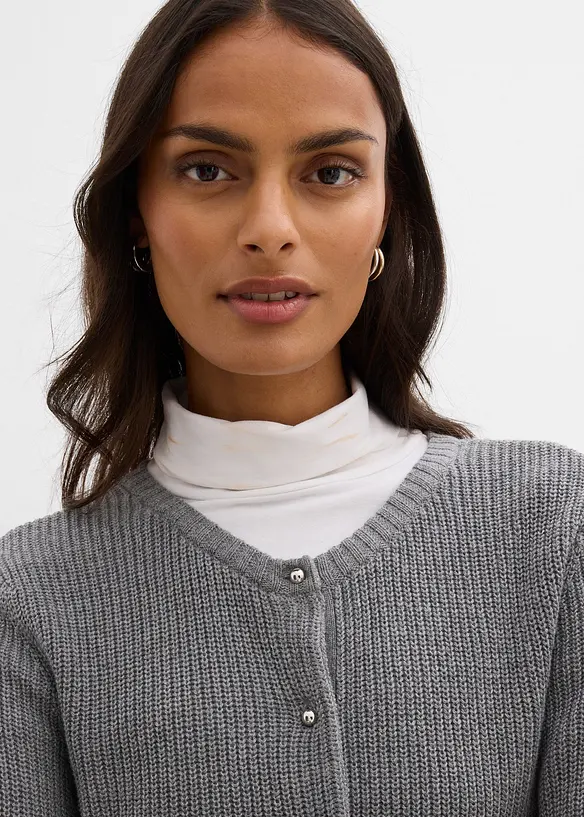 Vest van wolmix met decoratieve knopen, bonprix