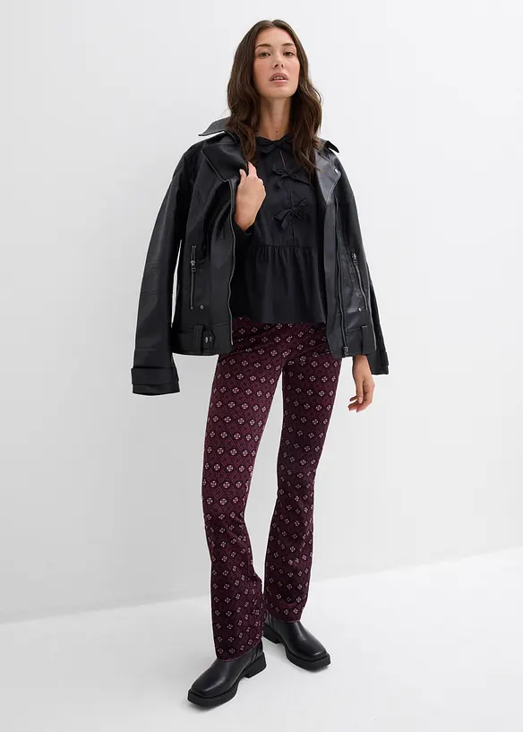 Blouse met lussen, bonprix