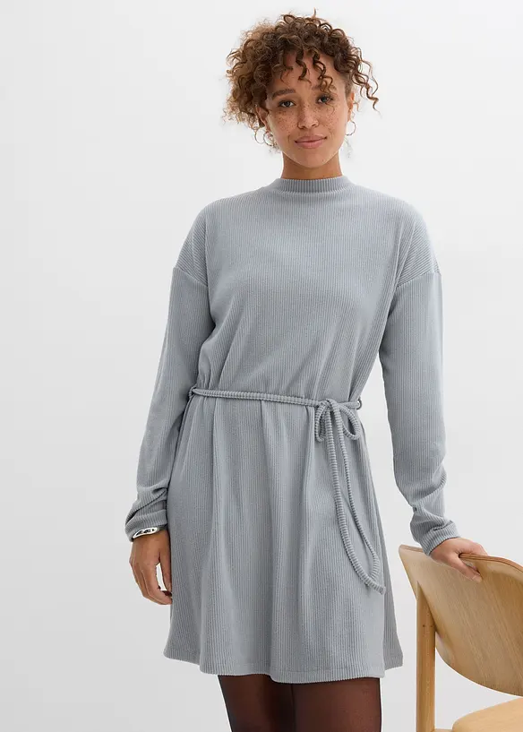 Mini jurk van geribd materiaal, bonprix