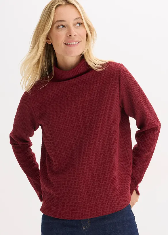 Sweater met opstaande kraag, bonprix