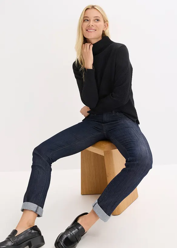 Sweater met opstaande kraag, bonprix