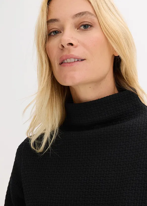 Sweater met opstaande kraag, bonprix