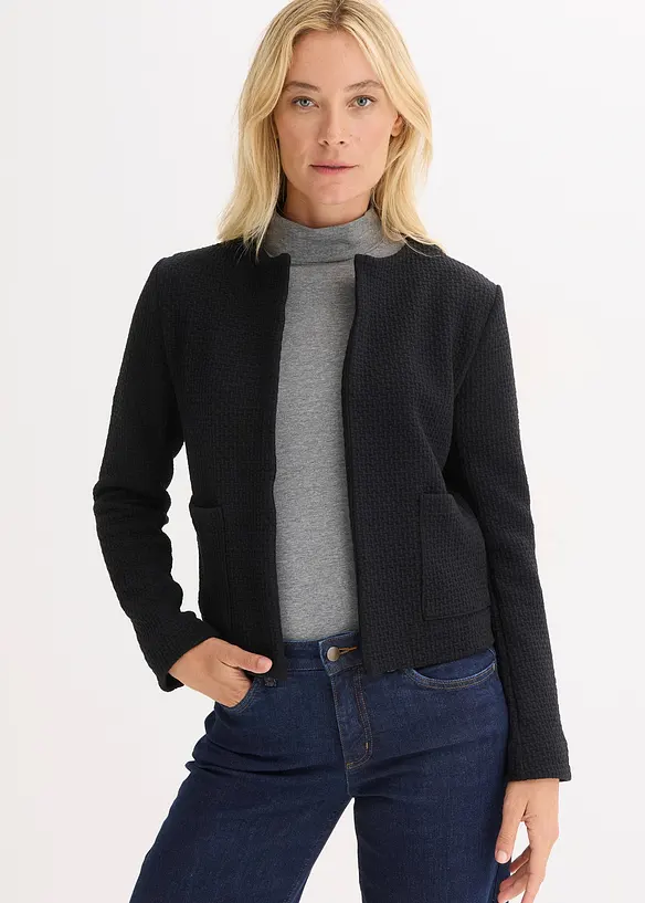 Korte jersey blazer, bonprix