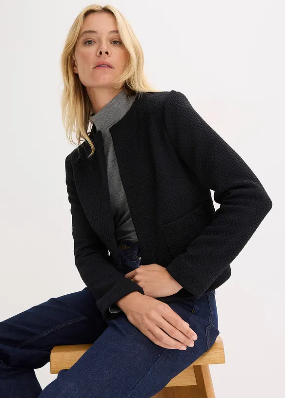 Korte jersey blazer, bonprix