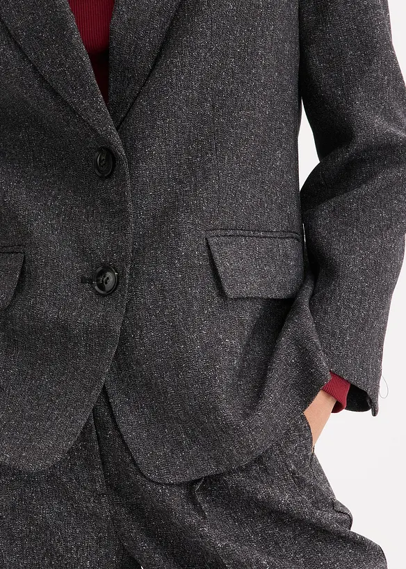 Oversized blazer van een fijne viscose-mix, bonprix