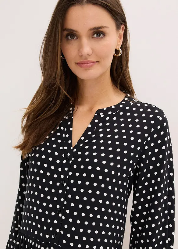 Midi jurk van soepele viscose, bonprix