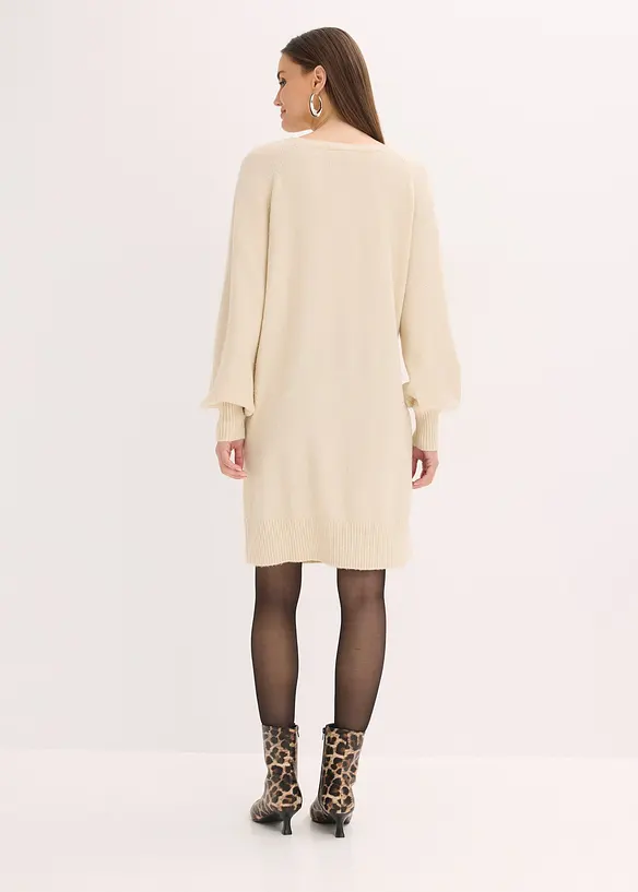 Korte gebreide jurk, bonprix