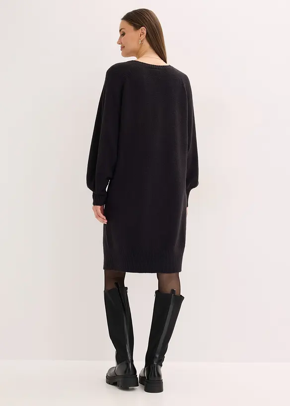 Korte gebreide jurk, bonprix