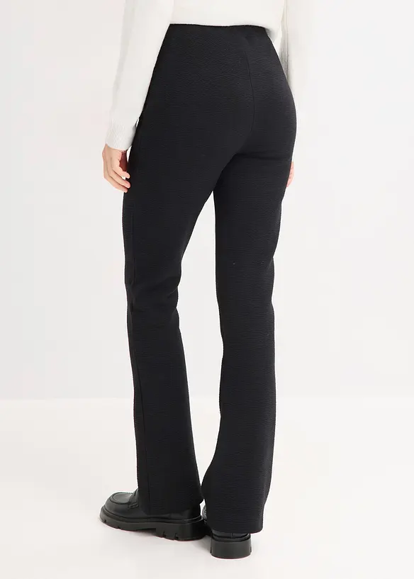 Broek van crinkle jersey, bonprix