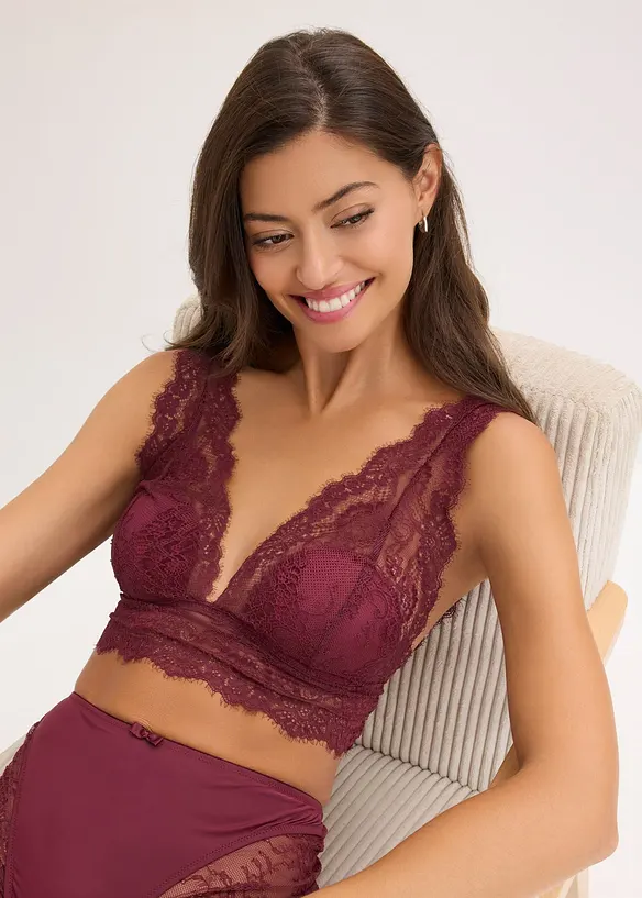 Bralette van sierlijk kant, bonprix