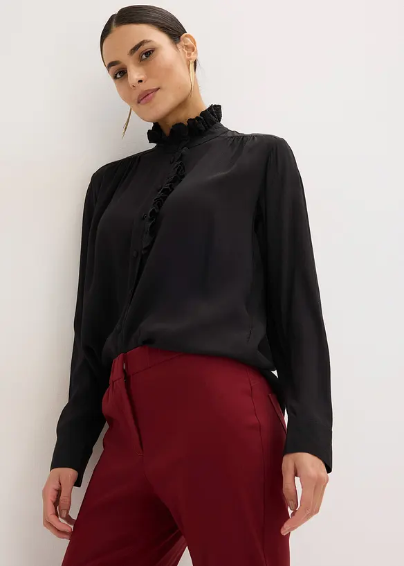 Blouse van lichte cr&ecirc;pe, bonprix