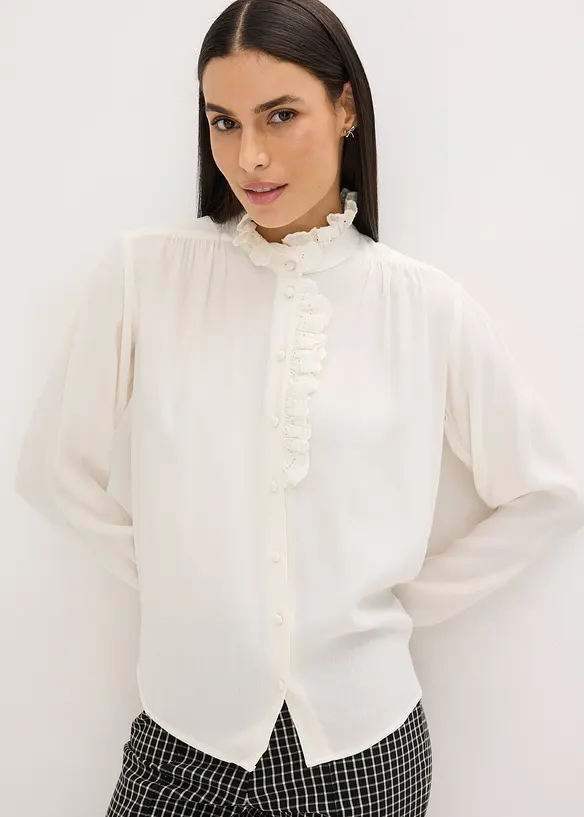 Blouse van lichte cr&ecirc;pe, bonprix