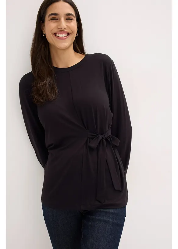 Longsleeve in een zachte viscosemix, bonprix