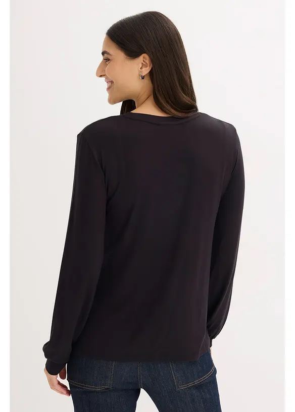 Longsleeve in een zachte viscosemix, bonprix