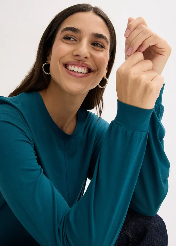Longsleeve in een zachte viscosemix, bonprix
