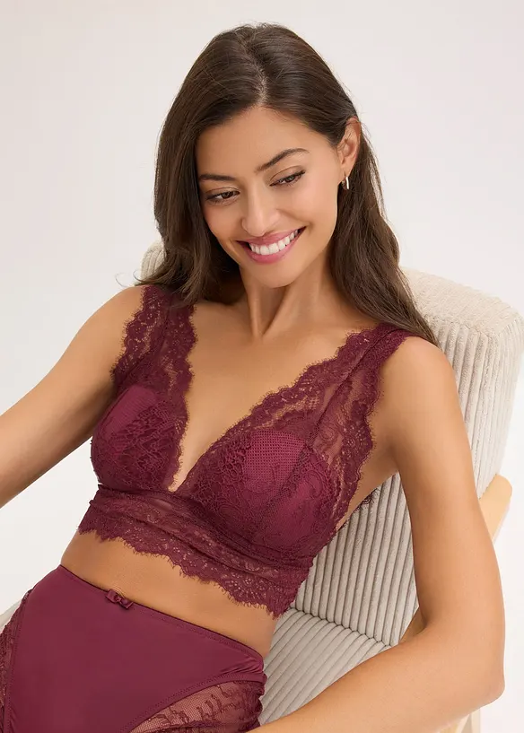 Bralette van sierlijk kant, bonprix