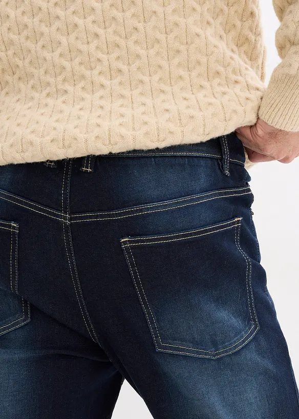 Classic fit stretchjeans met comfortabele tailleband, bootcut, bonprix